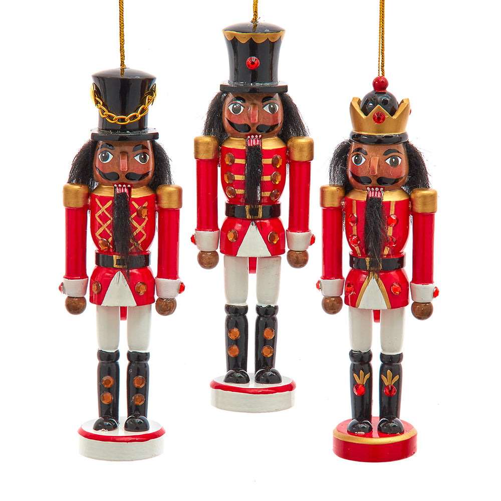 African American Nutcracker Ornaments, Assortment of Three - Kurt Adler