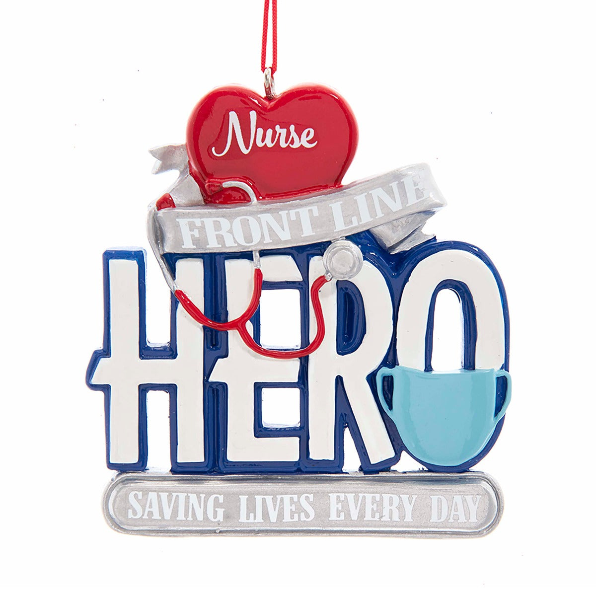Front Line Nurse Hero Ornament - Kurt Adler