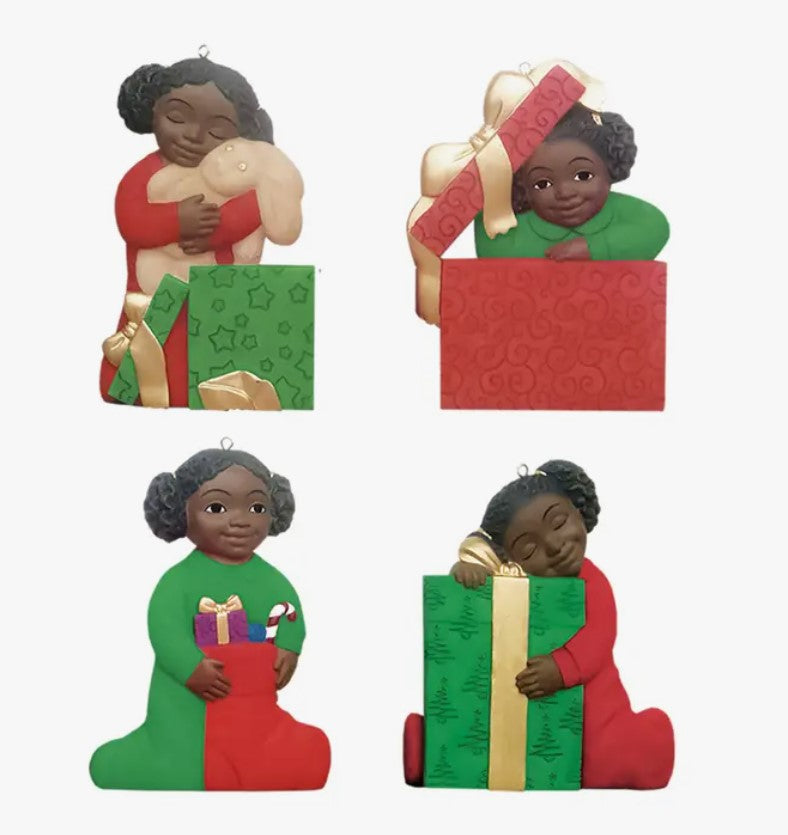 African American Girl Ornaments