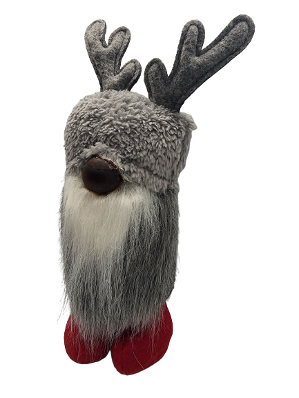 Reindeer Gnome with Red Feet