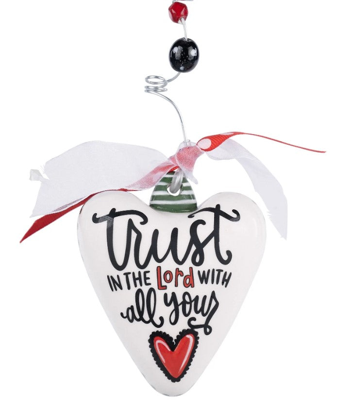 Trust In the Lord Heart Ornament - Glory Haus