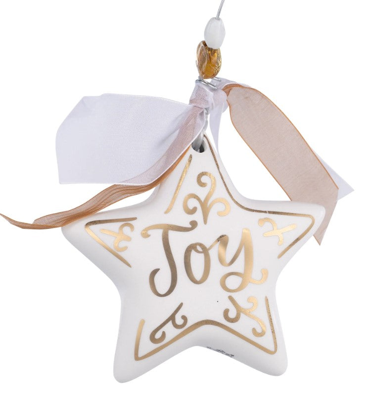Joy Gold Star Ornament - Glory Haus