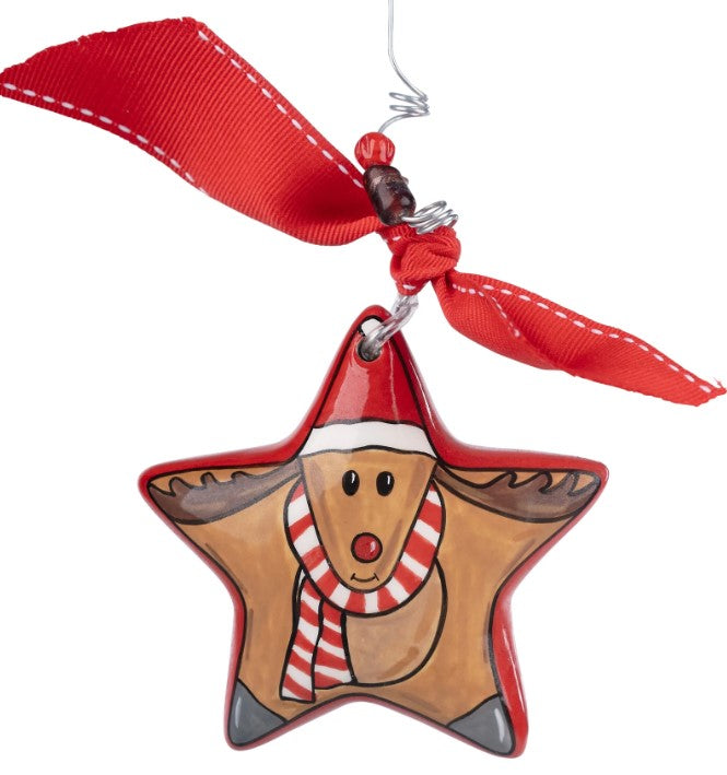 Star Reindeer Ornament - Glory Haus