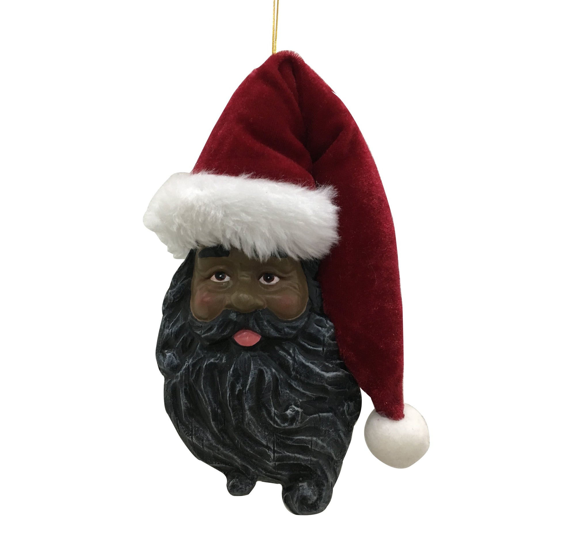 Black Santa Ornament