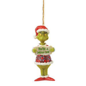 Jim Shore Grinch You're A Mean One Ornament