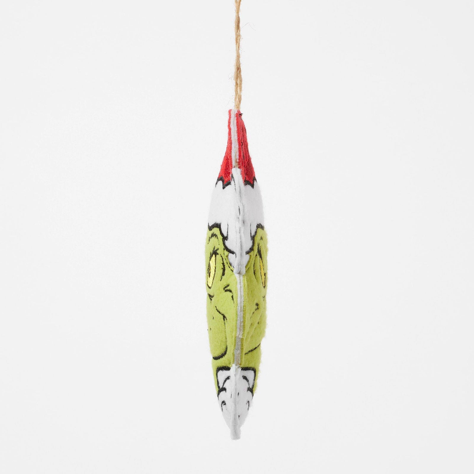 Jim Shore Grinch Naughty/Nice Felt Ornament