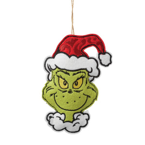 Jim Shore Grinch Naughty/Nice Felt Ornament