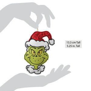 Jim Shore Grinch Naughty/Nice Felt Ornament