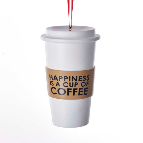 Coffee Cup Ornament For Personalization - Kurt Adler