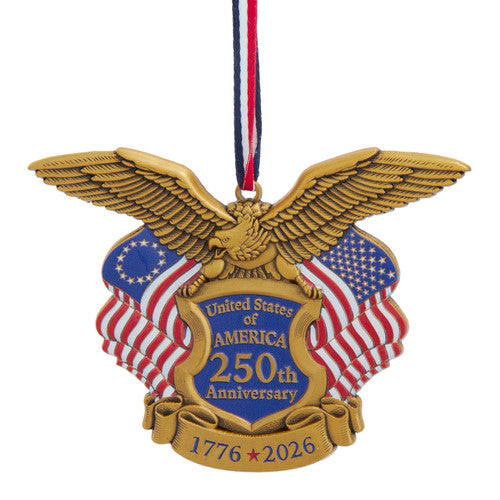 "United States of America 250th Anniversary" Medal Ornament - Kurt Adler