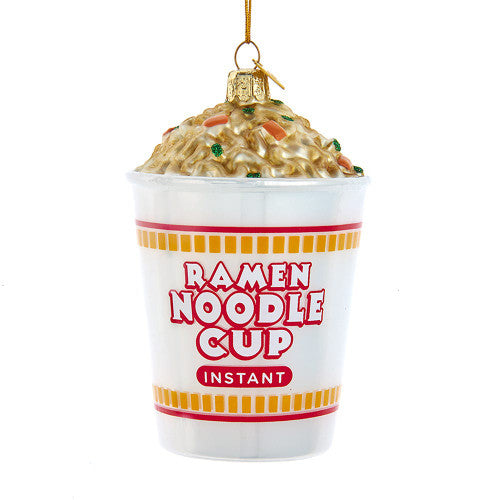 Glass Ramen Noodle Cup Ornament - Kurt Adler