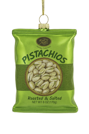 Glass Pistachios, Almonds, Cashews & Peanuts Ornaments, Assortment of 4 - Kurt Adler