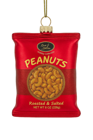 Glass Pistachios, Almonds, Cashews & Peanuts Ornaments, Assortment of 4 - Kurt Adler