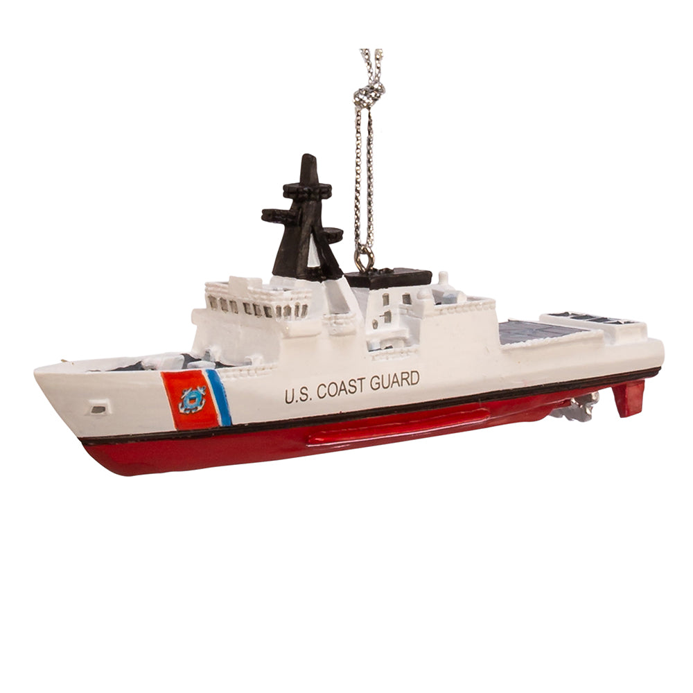 U.S. Coast Gard Air Craft Carrier Ship Ornament - Kurt Adler