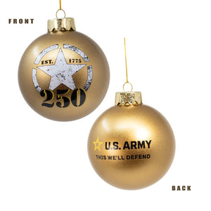 80MM U.S. Army™ 250th Anniversary Ball Ornament - Kurt Adler