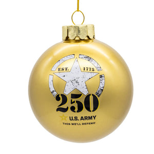 80MM U.S. Army™ 250th Anniversary Ball Ornament - Kurt Adler