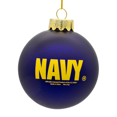 80MM U.S. Navy™ 250th Anniversary Ball Ornament - Kurt Adler