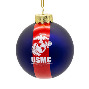 U.S. Marine Corps® Glass America's 250th Anniversary Ornament - Kurt Adler