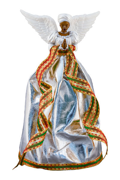 African American Silver Serenity Angel