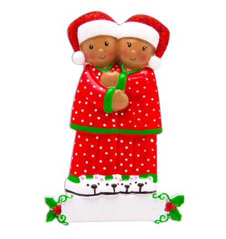 Black Couple Ornament