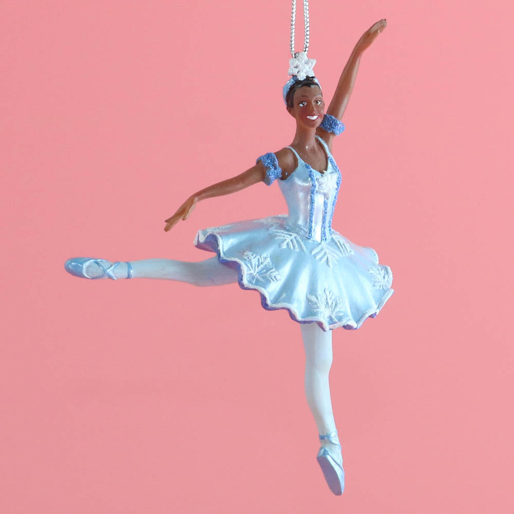Black Ballerina Ornament