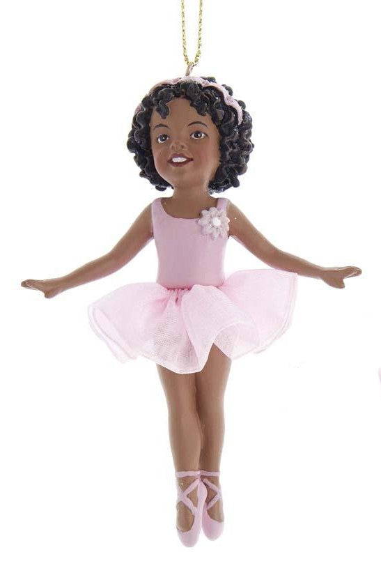 Black Ballerina Ornament