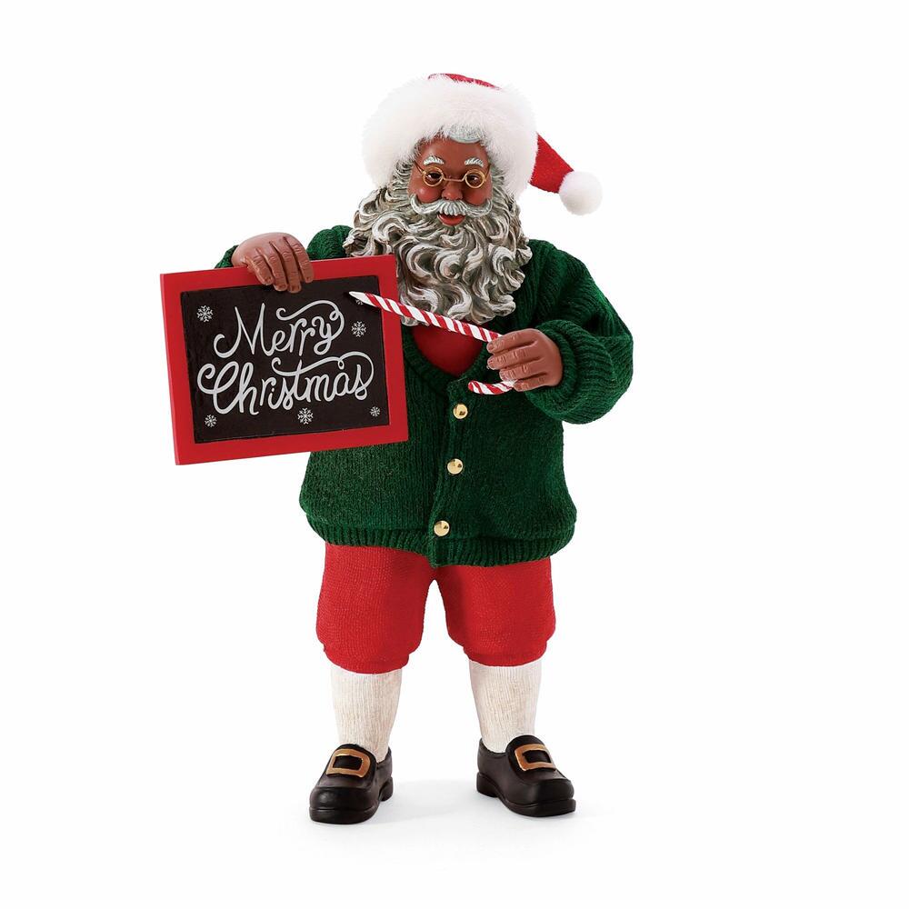 Black Class Act Santa Department 56