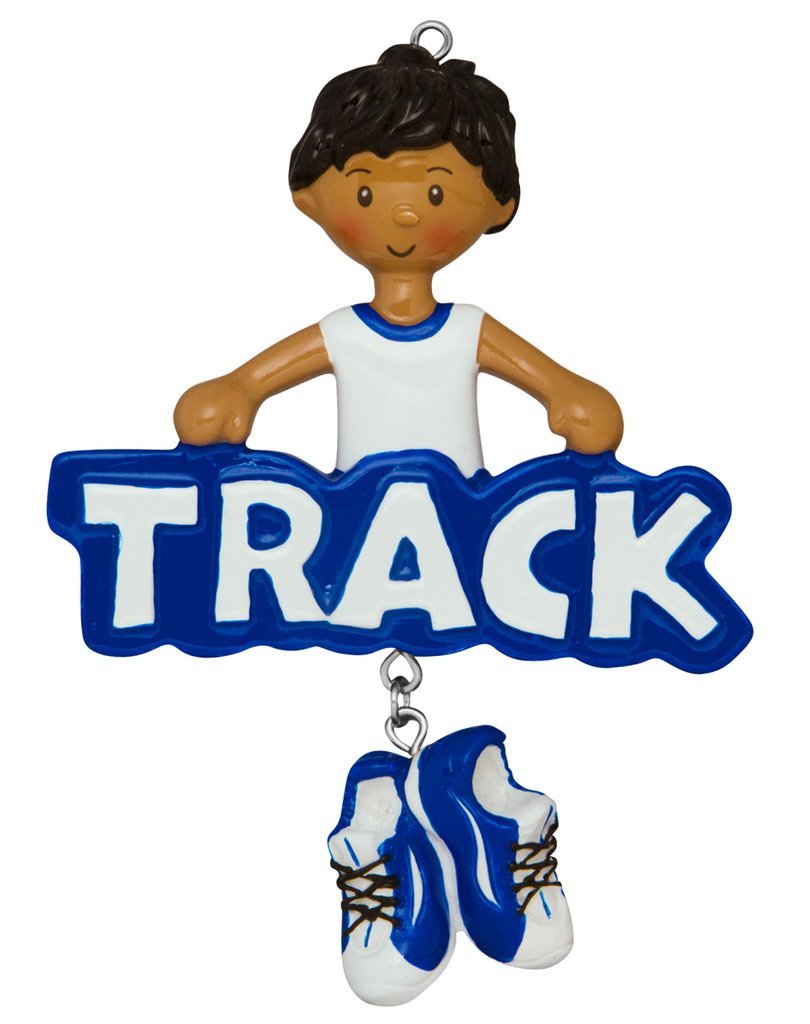 Black Track Boy Ornament
