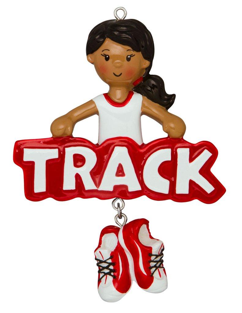 Black Girl Track Ornament