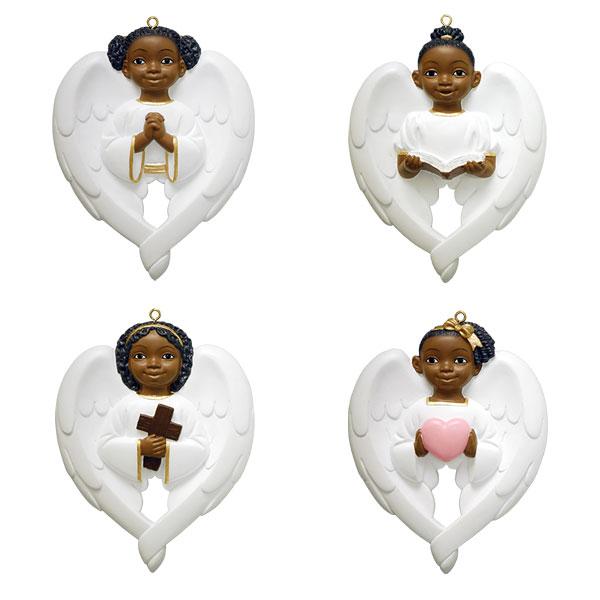 Black Angel Ornaments