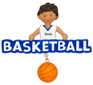 Personallized Black Basketball ornament